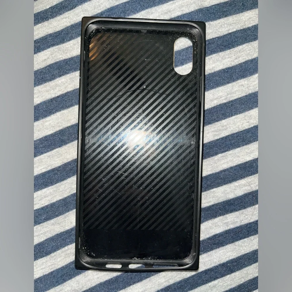 Galaxy Square Rubber iPhone XS Max Phone Case
